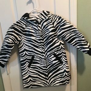 Kids Zebra Raincoat size 6-7